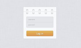 css3日历风格登陆框