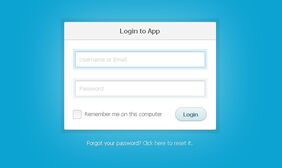Login Form登陆框 Login Form登陆框网页特效