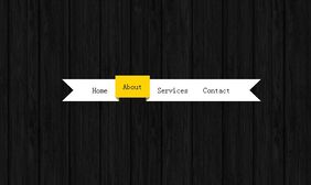 css3突出显示动画导航 css3突出显示动画导航网页特效