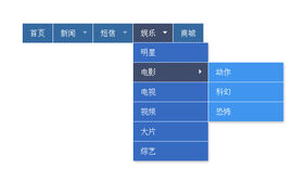 jQuery渐变多级下拉导航
