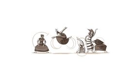 Google首页logo太极动画效果