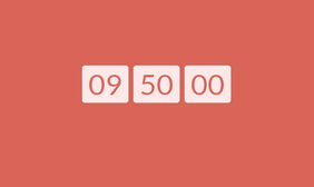 jQuery+CSS3跳动数字时间动画