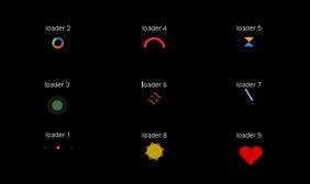 loading页面加载图标css3代码