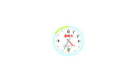 HTML5 Canvas日期圆形时钟代码