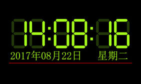 LED电子屏数字时钟JS代码