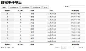 jQuery表格导出excel文件代码