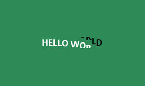 HTML5英文字母悬停翻转动画特效