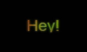 Canvas LED文字灯光动画特效